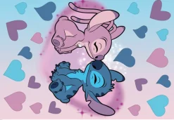 Komar Wandtattoo »Stitch and Angel Cutie - Größe 50 x 70 cm« selbstklebend, Wandsticker, Kinderzimmer