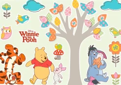 Komar Wandtattoo »Winnie the Pooh Nature Lovers - Größe 50 x 70 cm« selbstklebend, Wandsticker, Kinderzimmer