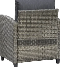 KONIFERA Gartenlounge-Set »Amsterdam« Set, 1x 3er Sofa, 1x 2 Sessel, 2x Hocker, 1xTisch 144,5x74x67cm,Polyrattan, 16 Stk. tlg. Stahl, Ablagefläche unter dem Tisch, Loungeset