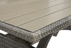 KONIFERA Gartenlounge-Set »Amsterdam« Set, 1x 3er Sofa, 1x 2 Sessel, 2x Hocker, 1xTisch 144,5x74x67cm,Polyrattan, 16 Stk. tlg. Stahl, Ablagefläche unter dem Tisch, Loungeset