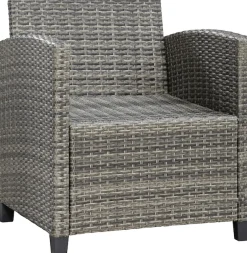 KONIFERA Gartenlounge-Set »Amsterdam« Set, 1x 3er Sofa, 1x 2 Sessel, 2x Hocker, 1xTisch 144,5x74x67cm,Polyrattan, 16 Stk. tlg. Stahl, Ablagefläche unter dem Tisch, Loungeset