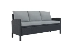 KONIFERA Gartenlounge-Set »»Brooklyn«« Set, 1x 3er Sofabank, 2 Sessel, Tisch 66x120x74 cm, inkl. Auflagen, 12 Stk. tlg. Stahl/Polyrattan