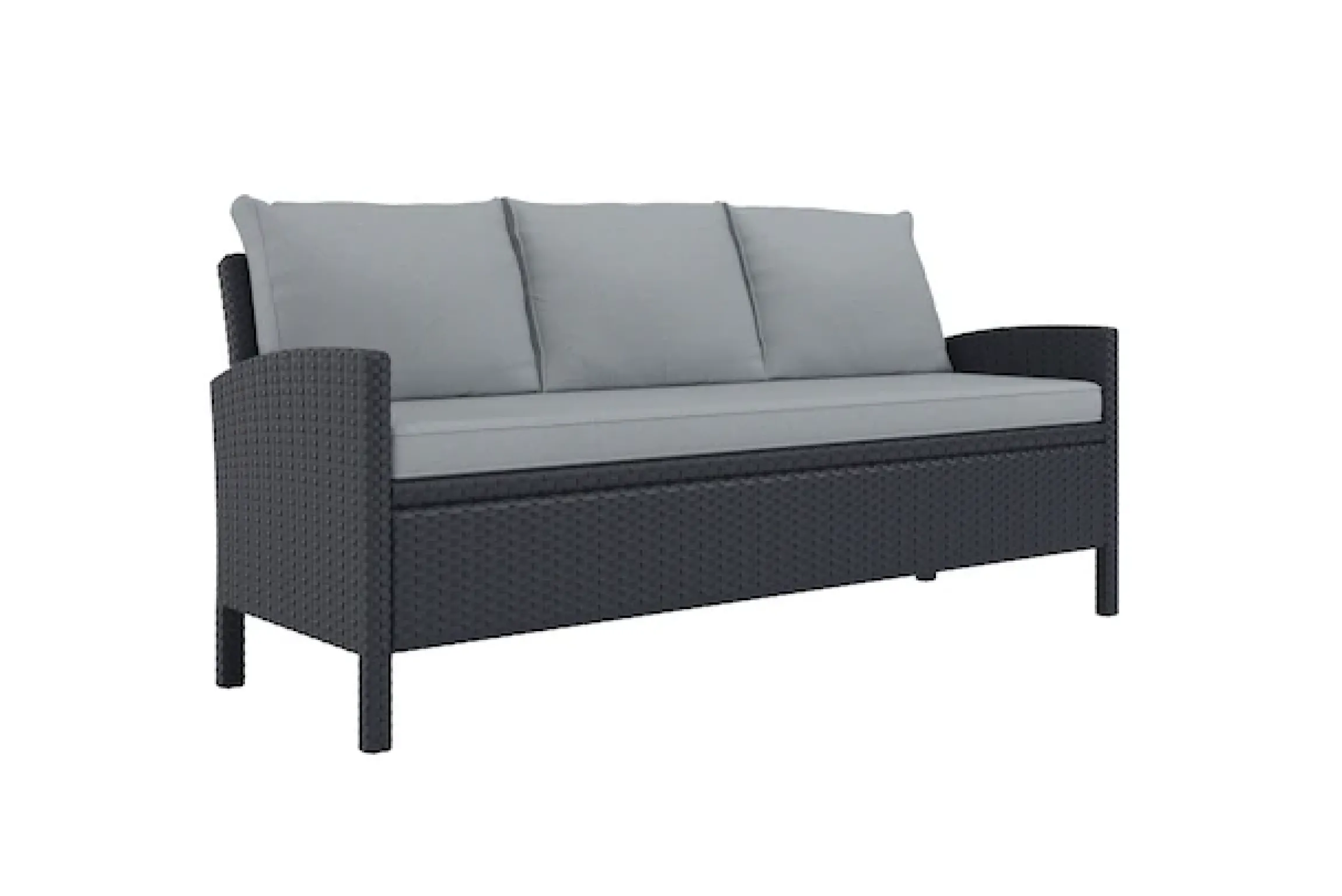 KONIFERA Gartenlounge-Set »»Brooklyn«« Set, 1x 3er Sofabank, 2 Sessel, Tisch 66x120x74 cm, inkl. Auflagen, 12 Stk. tlg. Stahl/Polyrattan