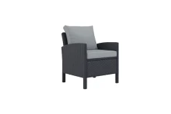 KONIFERA Gartenlounge-Set »»Brooklyn«« Set, 1x 3er Sofabank, 2 Sessel, Tisch 66x120x74 cm, inkl. Auflagen, 12 Stk. tlg. Stahl/Polyrattan