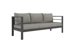 KONIFERA Gartenlounge-Set »»New Jersey«« Set, 1x 3er Sofa, 1x 2er Sofa,2 Sessel, Tisch 62x110x41 cm, 19 Stk. tlg. inkl. Auflagen, Tischplatte aus Nonwood