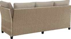 KONIFERA Gartenlounge-Set »Rotterdam« Set, 3x 3er Sofa, 2x Hocker, 1x Tisch 120x82x67cm, inkl. Auflagen, 20 Stk. tlg. Polyrattan, Stahl, Tischplatte aus Nonwood,