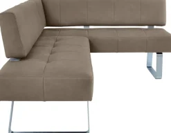 K+W Komfort & Wohnen Eckbankgruppe »Spider II« Set, 4 Stk. tlg. langer Schenkel 227cm, 2 Freischwinger, Auszugstisch in Breite 130 cm