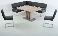 K+W Komfort & Wohnen Essgruppe 4 Stk. tlg. langer Schenkel links oder rechts, 2 Freischwinger, 1 Funktionstisch