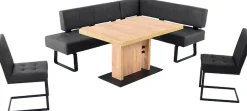 K+W Komfort & Wohnen Essgruppe »Spider II« 4 Stk. tlg. langer Schenkel wahweise in 2 Breiten, 2 Freischwinger, 1 Tisch