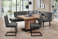 K+W Komfort & Wohnen Essgruppe »Spider II« 4 Stk. tlg. langer Schenkel wahweise in 2 Breiten, 2 Freischwinger, 1 Tisch