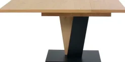 K+W Komfort & Wohnen Esstisch »Giacomo III mit Ansteckplatte erweiterbar« Esstisch in Asteiche bianco furniert, Untergestell im 2 Farben-Mix