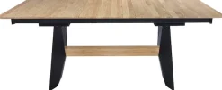 K+W Komfort & Wohnen Esstisch »Wangentisch« Tisch fix, Gestell aus Metall mit Massivholzbalken, in 2 Breiten