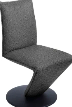 K+W Komfort & Wohnen Esszimmerstuhl »Drive Drehstuhl« () Stuhl mit federnder Sitzschale, Drehteller in Metall schwarz Struktur