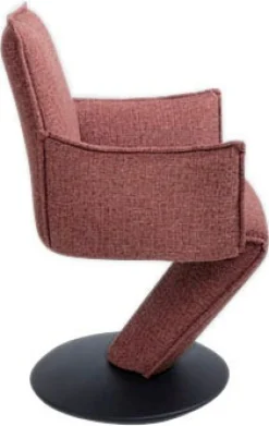 K+W Komfort & Wohnen Esszimmerstuhl »Drive, Drehstuhl« () Sessel mit federnder Sitzschale, Drehteller in Metall schwarz Struktur