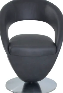 K+W Komfort & Wohnen Esszimmerstuhl »Wave, Drehstuhl« () Design-Drehstuhl, Drehteller in Metall edelstahloptik, Farbkombination