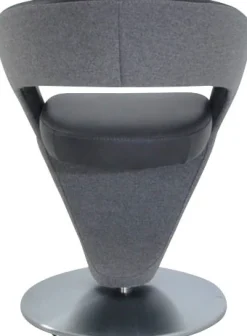 K+W Komfort & Wohnen Esszimmerstuhl »Wave, Drehstuhl« () Design-Drehstuhl, Drehteller in Metall edelstahloptik, Farbkombination