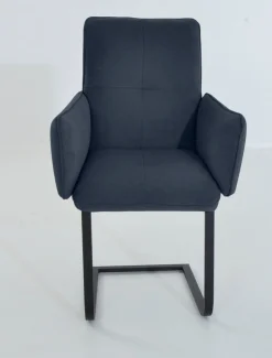 K+W Komfort & Wohnen Freischwinger »6502« () Freischwinger mit Armlehnen, Flachstahlkufe in schwarz