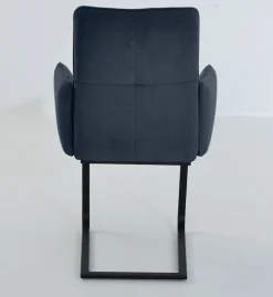 K+W Komfort & Wohnen Freischwinger »6502« () Freischwinger mit Armlehnen, Flachstahlkufe in schwarz