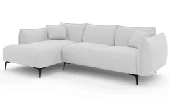 LeGer Home by Lena Gercke Ecksofa »Adelita mit Ottomane links oder rechts bestellbar, B/H/T 270/97/168« L-Form mit Wellenunterfederung, enthält 2 Zierkissen