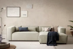 LeGer Home by Lena Gercke Ecksofa »PIARA XXL Struktur u. Leinenoptik, Big-Sofa, L-Form« wahlweise Ottomane rechts/links, Kedernaht, extra tiefe Sitzfläche