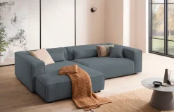 LeGer Home by Lena Gercke Ecksofa »PIARA XXL Cord, Big-Sofa, L-Form« wahlweise Ottomane rechts/links, Kedernaht, extra tiefe Sitzfläche