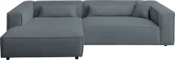 LeGer Home by Lena Gercke Ecksofa »PIARA XXL Cord, Big-Sofa, L-Form« wahlweise Ottomane rechts/links, Kedernaht, extra tiefe Sitzfläche