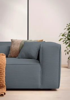 LeGer Home by Lena Gercke Ecksofa »PIARA XXL Cord, Big-Sofa, L-Form« wahlweise Ottomane rechts/links, Kedernaht, extra tiefe Sitzfläche