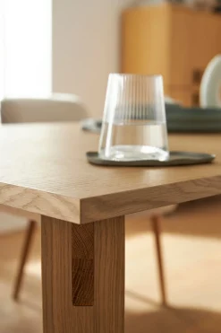LeGer Home by Lena Gercke Esstisch »Chelsea« Eiche furniert, verschiedene Breiten, robuste Beine aus massiver Eiche