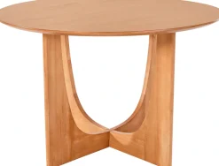 LeGer Home by Lena Gercke Esstisch »Zirella« massives Eschenholz, markantes Kreuzfuß-Design, Breite 120 cm