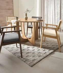 LeGer Home by Lena Gercke Esstisch »Zirella« massives Eschenholz, markantes Kreuzfuß-Design, Breite 120 cm
