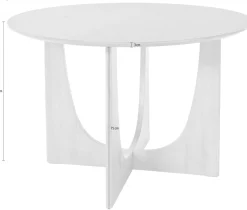 LeGer Home by Lena Gercke Esstisch »Zirella« massives Eschenholz, markantes Kreuzfuß-Design, Breite 120 cm