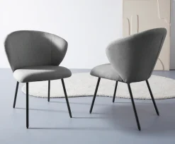 LeGer Home by Lena Gercke Esszimmerstuhl »Galilea« (Set) 2 Stk.mit elegantem Strukturstoffbezug und stabilem Metallfuß