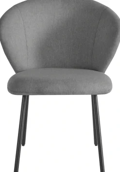 LeGer Home by Lena Gercke Esszimmerstuhl »Galilea« (Set) 2 Stk.mit elegantem Strukturstoffbezug und stabilem Metallfuß