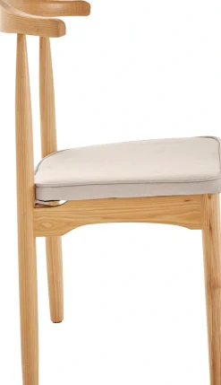 LeGer Home by Lena Gercke Esszimmerstuhl »Rianne« (Set) 2 Stk.Gestellrahmen aus massivem Eschenholz , Sitzfläche mit Webstoffkissen
