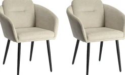LeGer Home by Lena Gercke Esszimmerstuhl »Fleur« (Set) 2 Stk.Strukturstoff, ergonomisches Design, gesteppte Rückenlehne