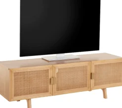 LeGer Home by Lena Gercke Lowboard »Lina« TOPSELLER! Sideboard,aus MDF Holz, Melaminoberfläche, Rattangeflecht, Breite 140 cm