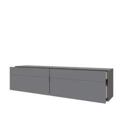 LeGer Home by Lena Gercke Lowboard »Essentials, TV-Board, TV-Kommode, TV-Schrank,TV-Möbel« 2 Stk. tlg. Breite: 222 cm, UV lackiert, Push-to-open-Funktion