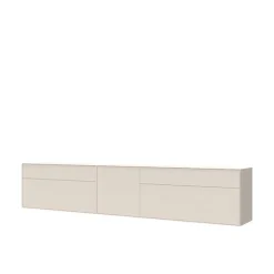 LeGer Home by Lena Gercke Lowboard »Essentials, TV-Board, TV-Kommode, TV-Schrank,TV-Möbel« 2 Stk. tlg. Breite: 277 cm, UV lackiert, Push-to-open-Funktion