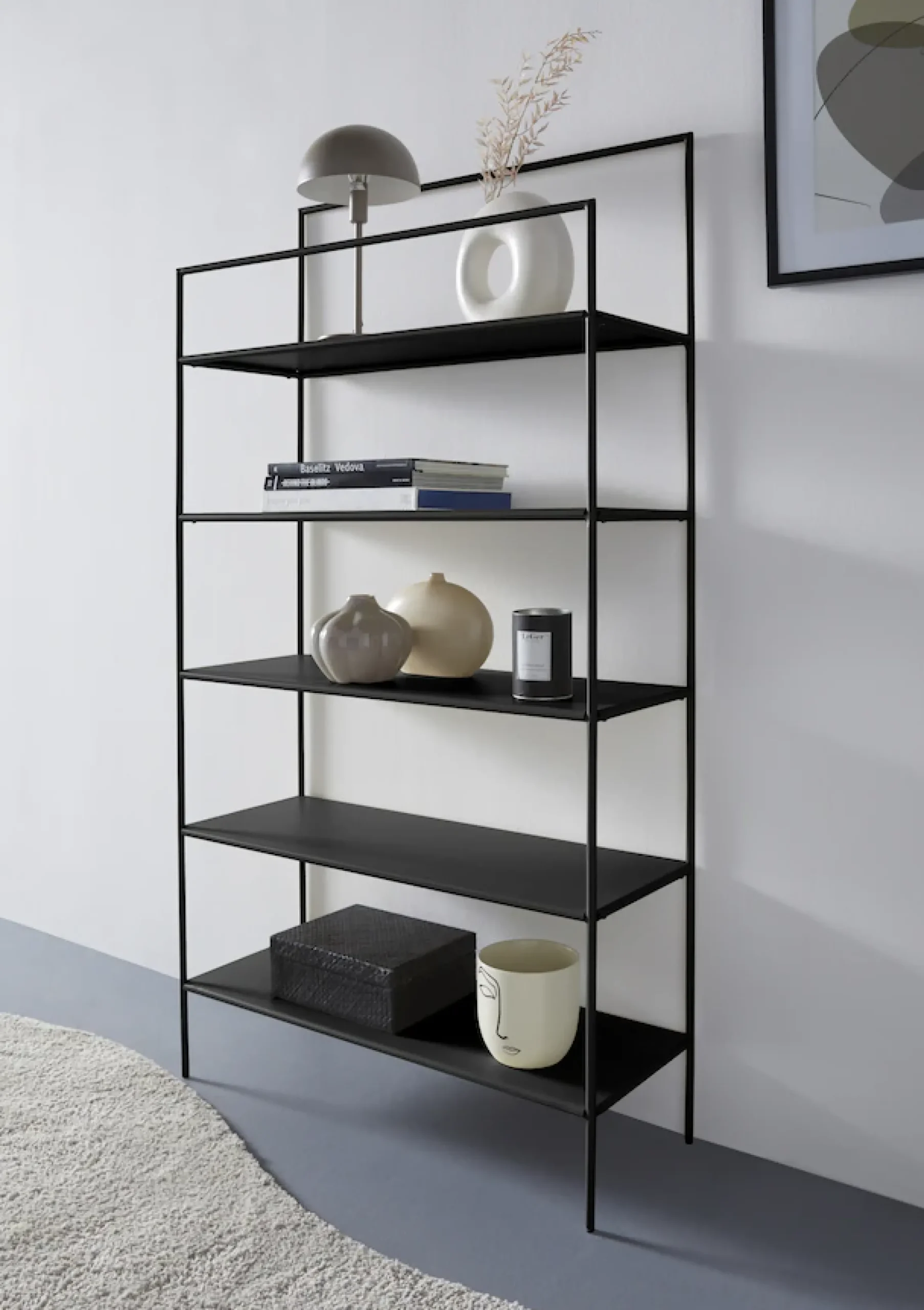 LeGer Home by Lena Gercke Mehrzweckregal »Alimo« minimalistisches Design, Metallgestell, 4 Ablageflächen, Breite 80 cm