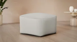 LeGer Home by Lena Gercke Polsterhocker »YANI Sitzhocker mit Wellenunterfederung, Maße B/T/H: 65/65/46 cm« kleiner Hocker passend zur Serie Yani, in hochwertiger Verarbeitung