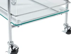 LeGer Home by Lena Gercke Rollwagen »Alimore« mit Glasablagen und Rollen, Modernes Design, Breite 75 cm, Höhe 80 cm