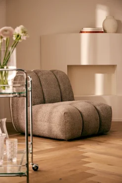 LeGer Home by Lena Gercke Rollwagen »Alimore« mit Glasablagen und Rollen, Modernes Design, Breite 75 cm, Höhe 80 cm