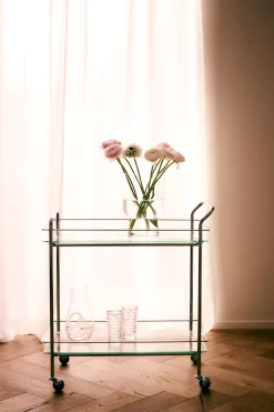 LeGer Home by Lena Gercke Rollwagen »Alimore« mit Glasablagen und Rollen, Modernes Design, Breite 75 cm, Höhe 80 cm