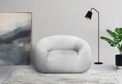 LeGer Home by Lena Gercke Sessel »YANI Relaxsessel, Loungesessel, Maße B/T/H: 127/96/76 cm« organische Form, mit Wellenunterfederung, auch in Bouclé