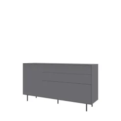 LeGer Home by Lena Gercke Sideboard »Essentials, Kommode, Anrichte, Kombikommode, Schrank mit Metallfüßen« Breite: 111 cm, UV lackiert, Push-to-open-Funktion