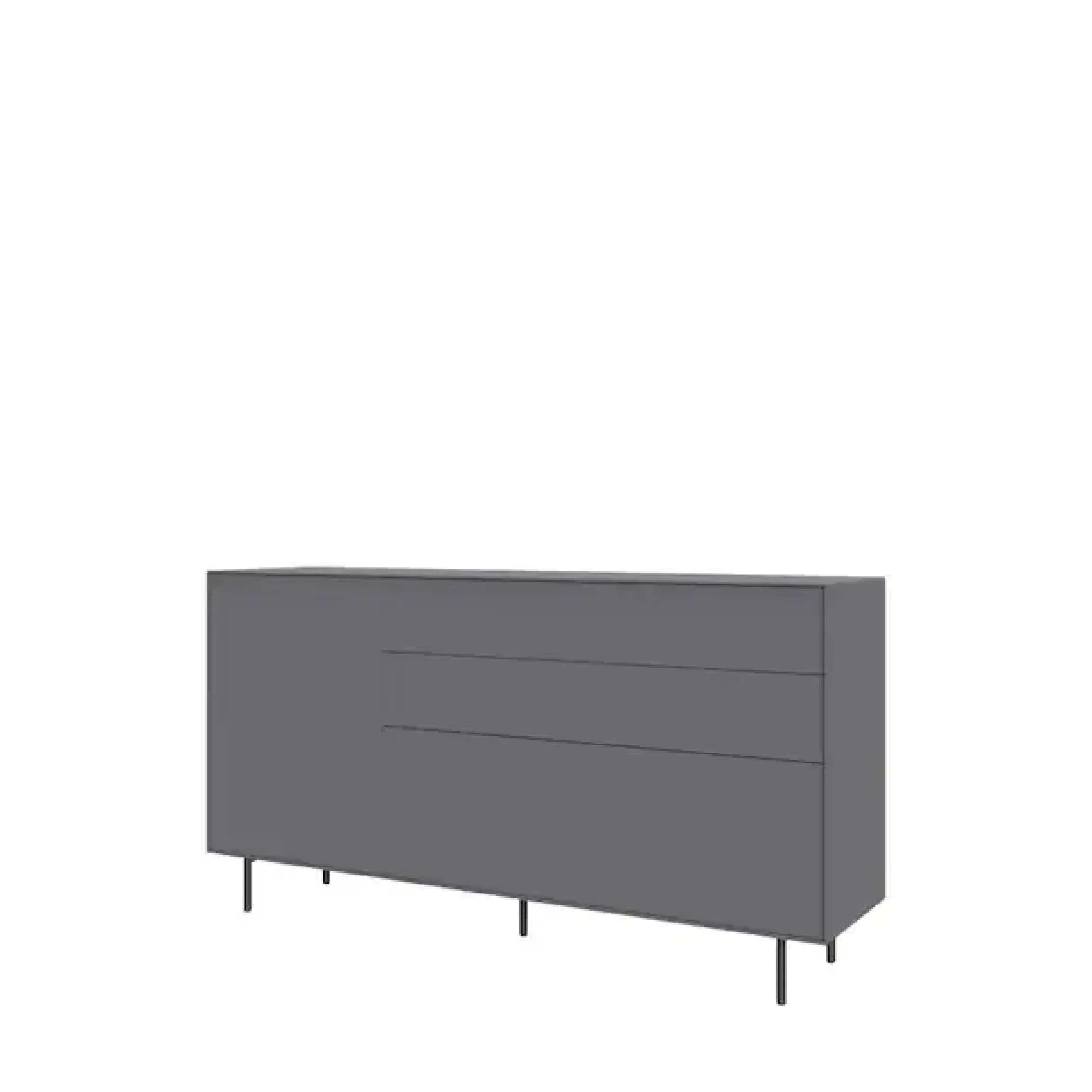 LeGer Home by Lena Gercke Sideboard »Essentials, Kommode, Anrichte, Kombikommode, Schrank mit Metallfüßen« Breite: 111 cm, UV lackiert, Push-to-open-Funktion