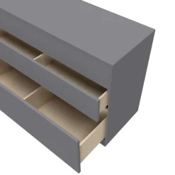 LeGer Home by Lena Gercke Sideboard »Essentials, Kommode, Anrichte, Kombikommode, Schrank mit Metallfüßen« Breite: 111 cm, UV lackiert, Push-to-open-Funktion