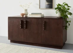 LeGer Home by Lena Gercke Sideboard »EMINA« Akazie Massivholz, 146cm Kommode, mit Soft-Close und Designgriffen