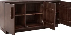 LeGer Home by Lena Gercke Sideboard »EMINA« Akazie Massivholz, 146cm Kommode, mit Soft-Close und Designgriffen