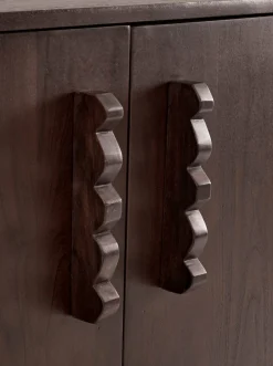LeGer Home by Lena Gercke Sideboard »EMINA« Akazie Massivholz, 146cm Kommode, mit Soft-Close und Designgriffen